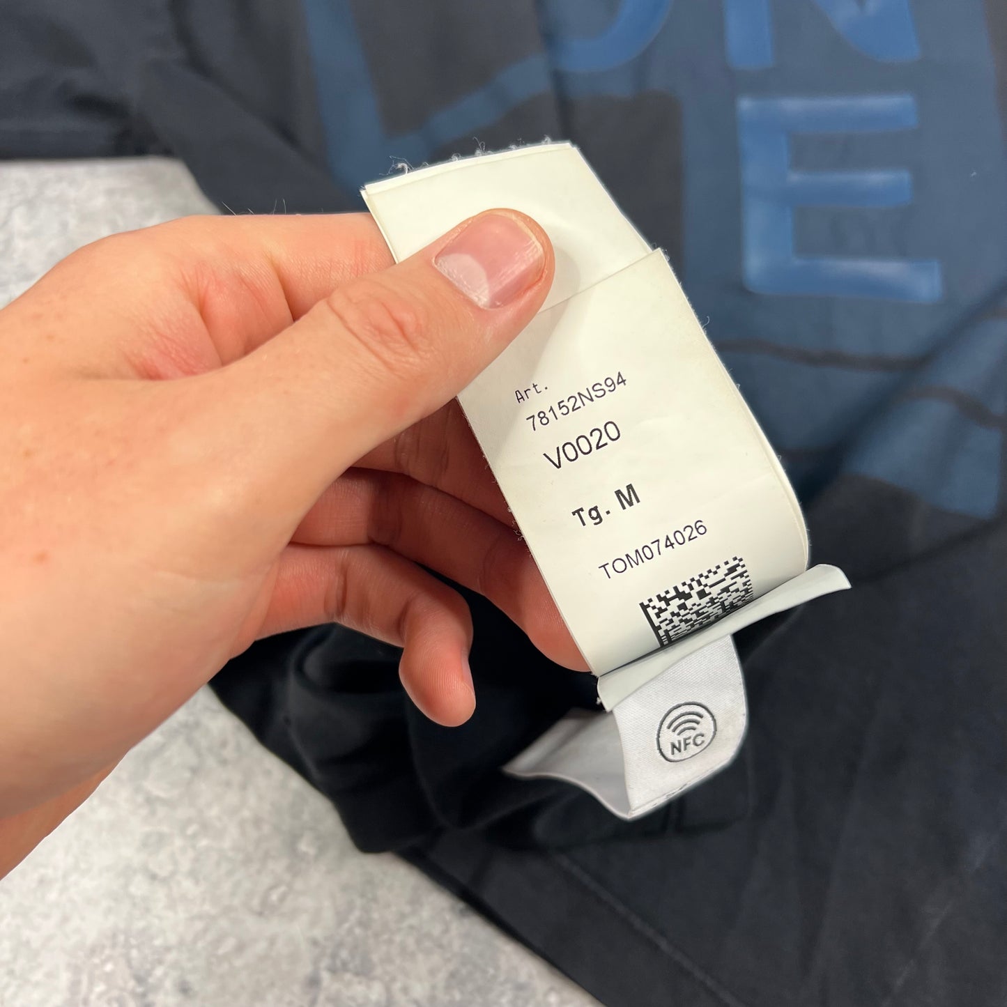 Stone Island Navy Letter Logo T-Shirt Medium 20.5”