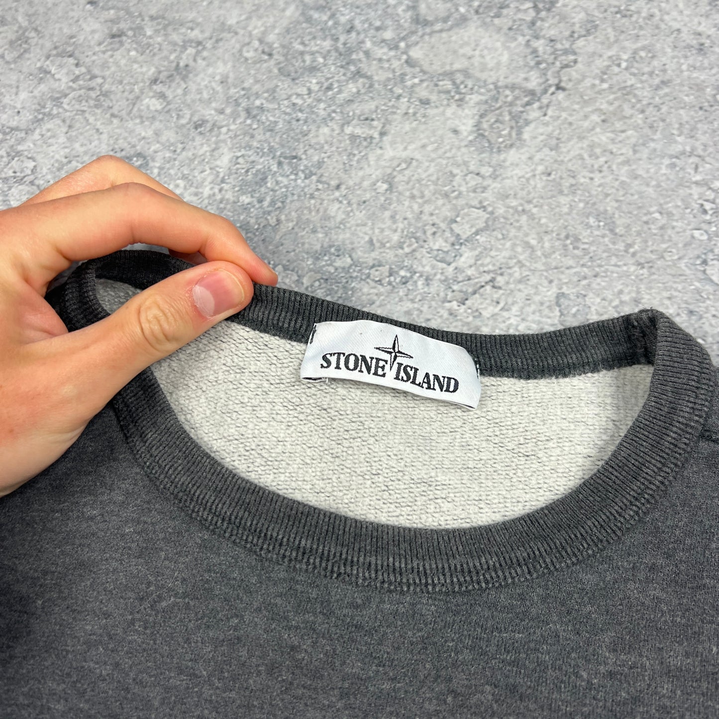 Stone Island Dark Grey Sweatshirt Large 23”
