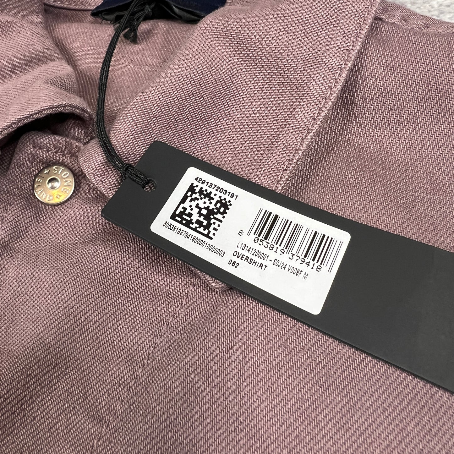 Stone Island Light Bull Denim Indigo Jacket Medium 22.75” BNWT