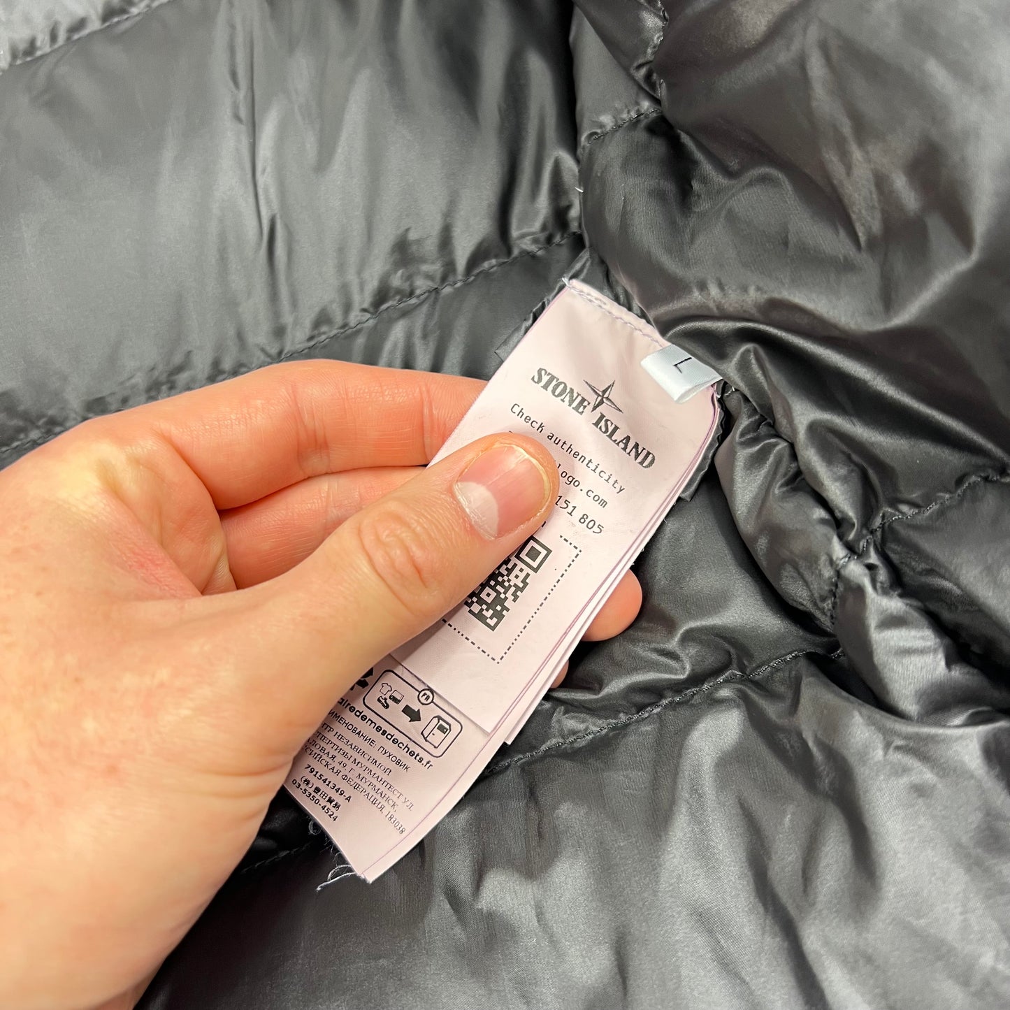 Stone Island Lilac David Down TC Jacket Large 24.5”