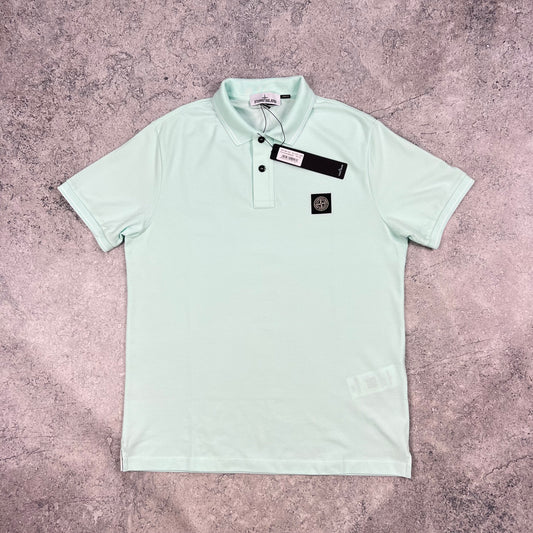 Stone Island Light Blue Polo Shirt XL Slim Fit 22” BNWT