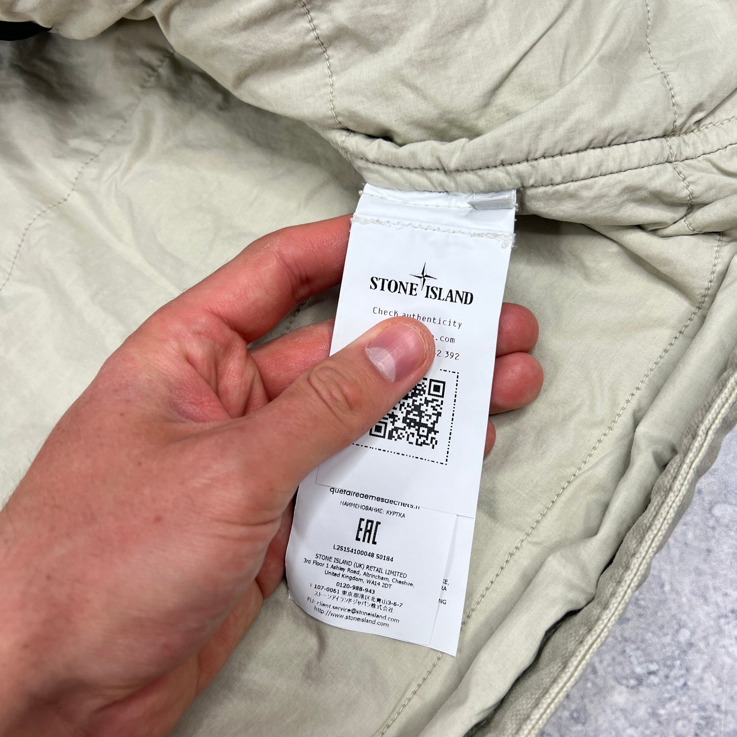 Stone Island Cotton Panama ‘Old Effect’ Jacket Medium 24.5” BNWT