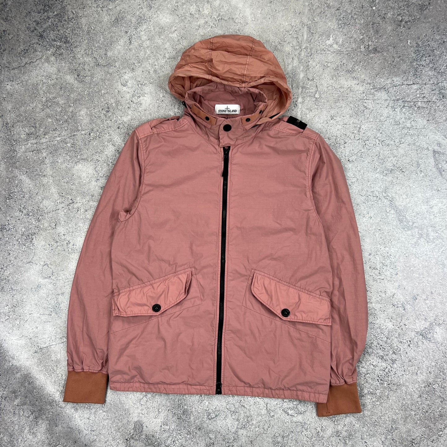 Stone Island Pink Naslan Light Watro Jacket Medium 21.25”