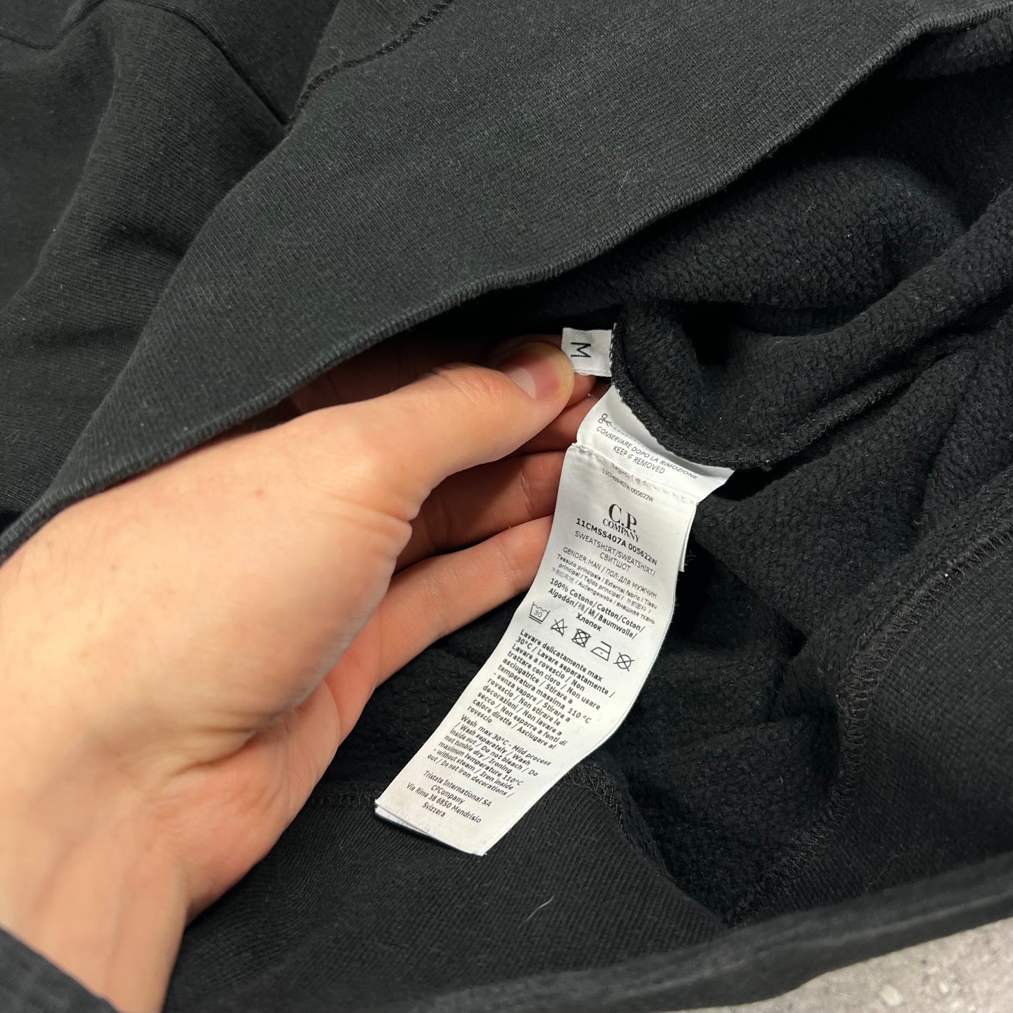 CP Company x Barbour Pullover Hoodie Medium 21.5”