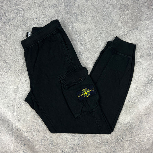 Stone Island Black Joggers Large W32-34”