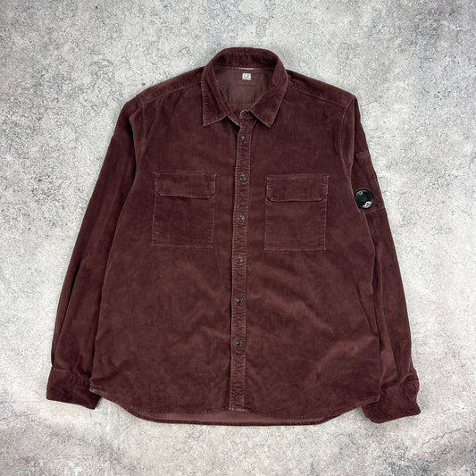 CP Company Cord Wine Overshirt XL 24.75”
