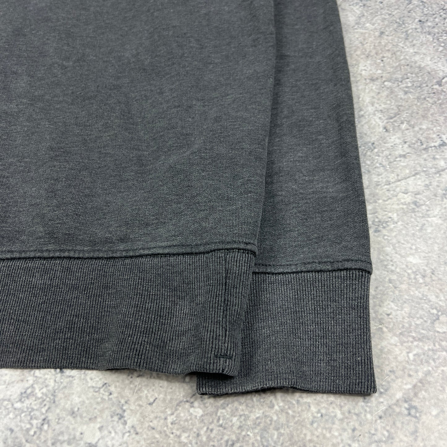 Stone Island Dark Grey Q Zip Sweatshirt Small 20.25”