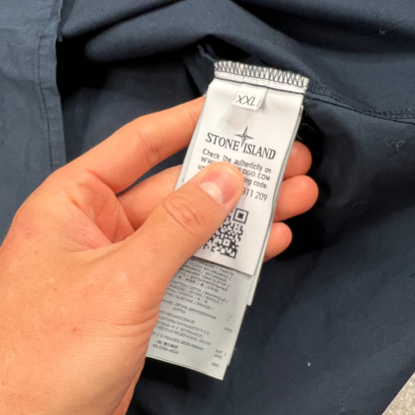 Stone Island Cotton/Mussola Gommata Overshirt XXL BNWT 26”