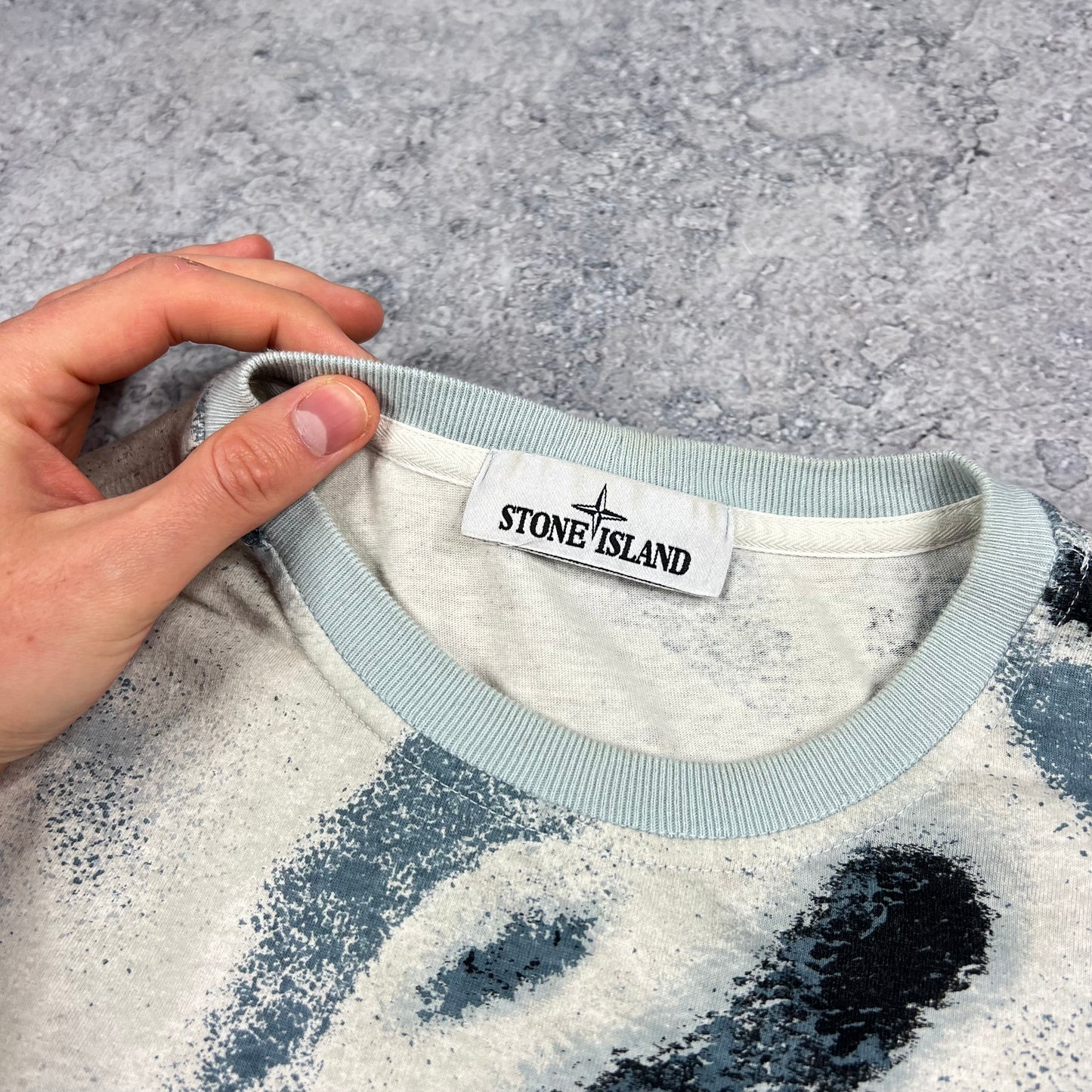 Stone Island Marina Reef Camo T-Shirt Medium 21.75”