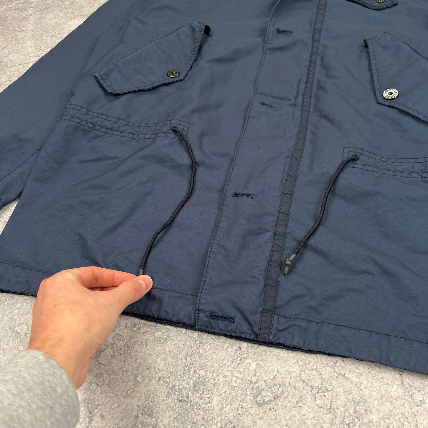 Stone Island Blue David TC Jacket Medium 23.25”
