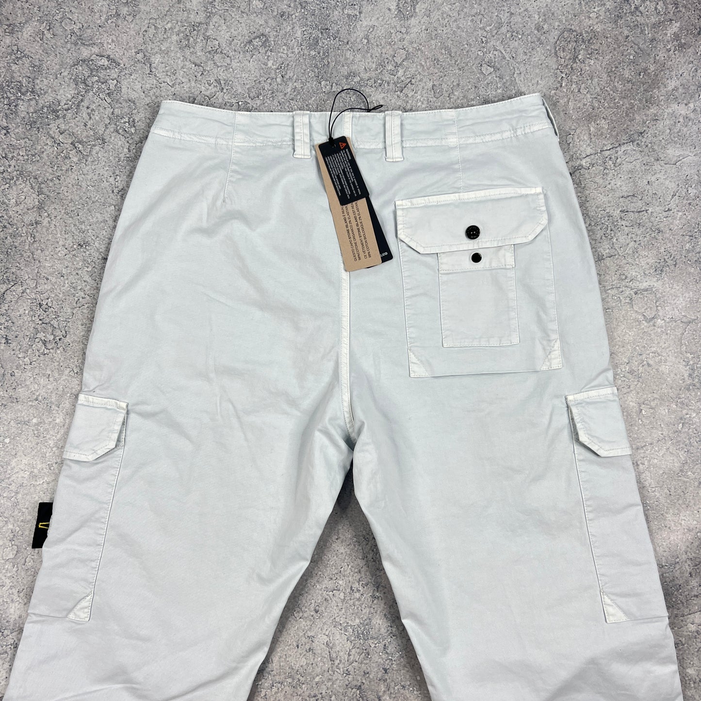 Stone Island Ice Blue Cargo Trousers W33-34” BNWT