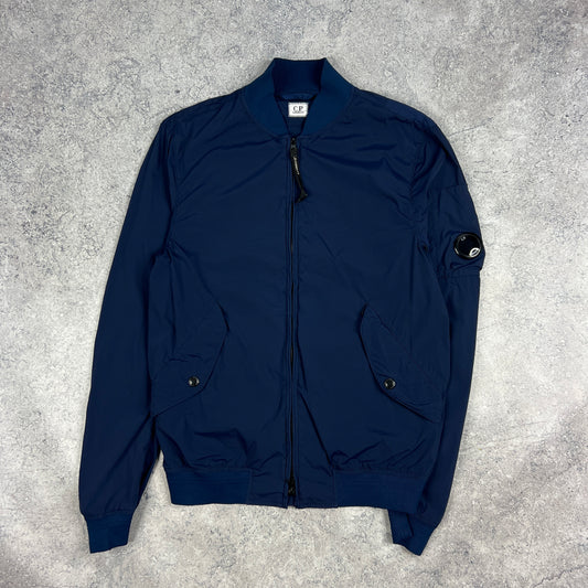 CP Company Navy Chrome Lens Bomber Jacket Size 50- M/L 20.75”