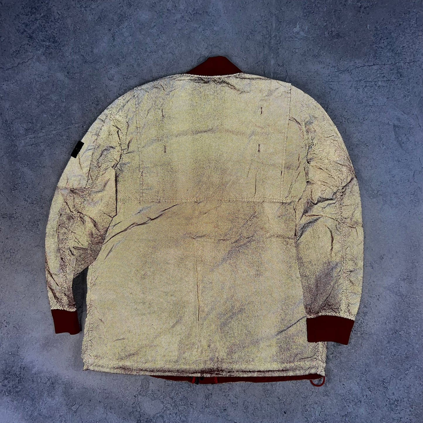 Stone Island Red Pixel Reflective Bomber Jacket XXL 25”