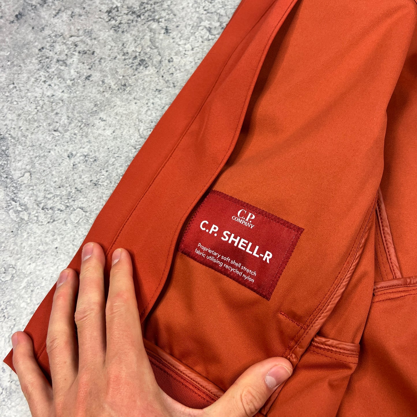 CP Company Orange Lens Shell-R Jacket 48- Medium 22.25”