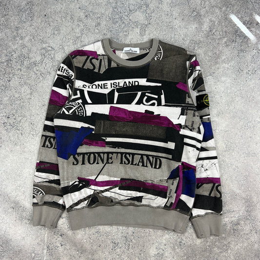 Stone Island Multi Logo Sweatshirt Medium 23”