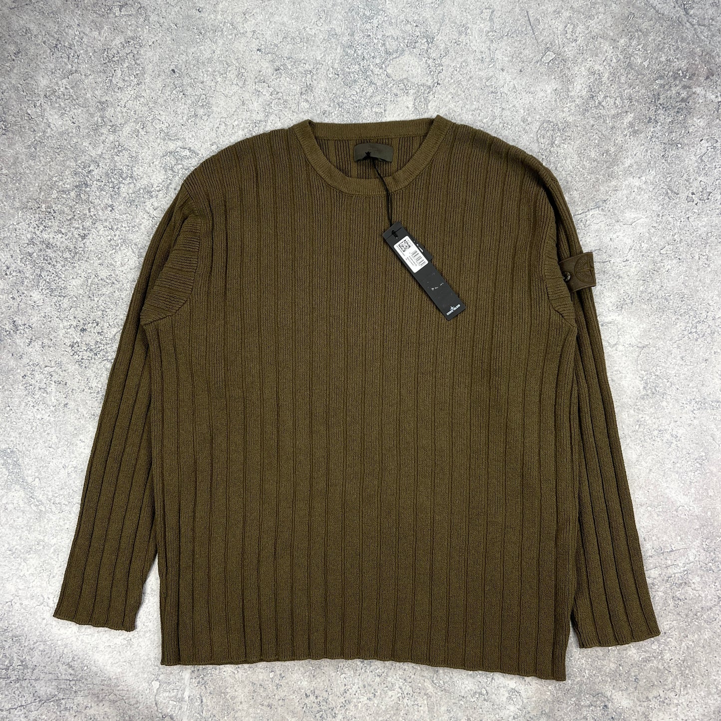 Stone Island Khaki Ghost Knit XXL 25.5” BNWT