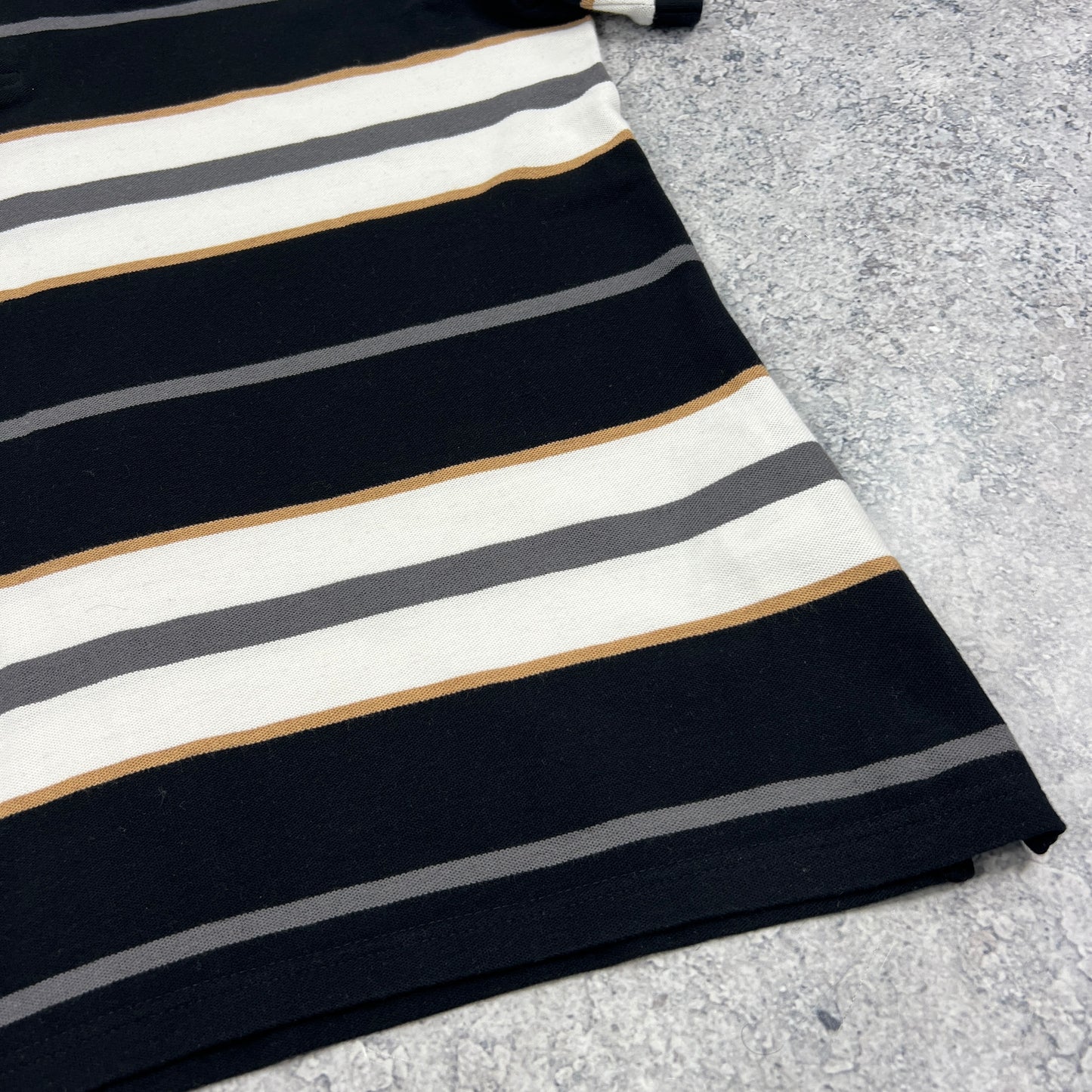 Burberry Striped Polo Shirt Small (fits M) 21.75”