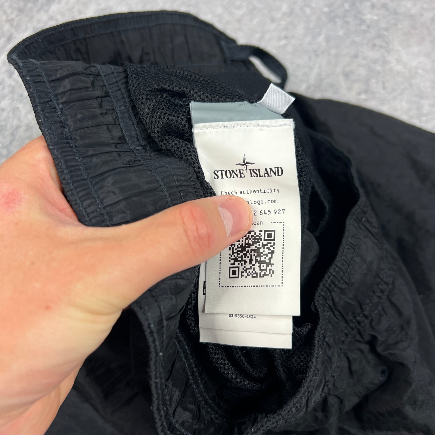 Stone Island Black Nylon Metal Swimshorts XXL W36-38