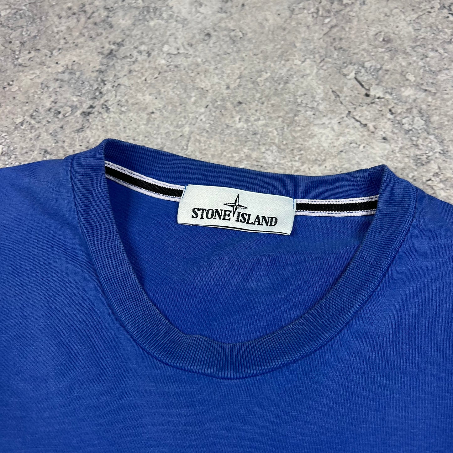Stone Island Blue Tortoise Camo T-Shirt Medium 19.5”