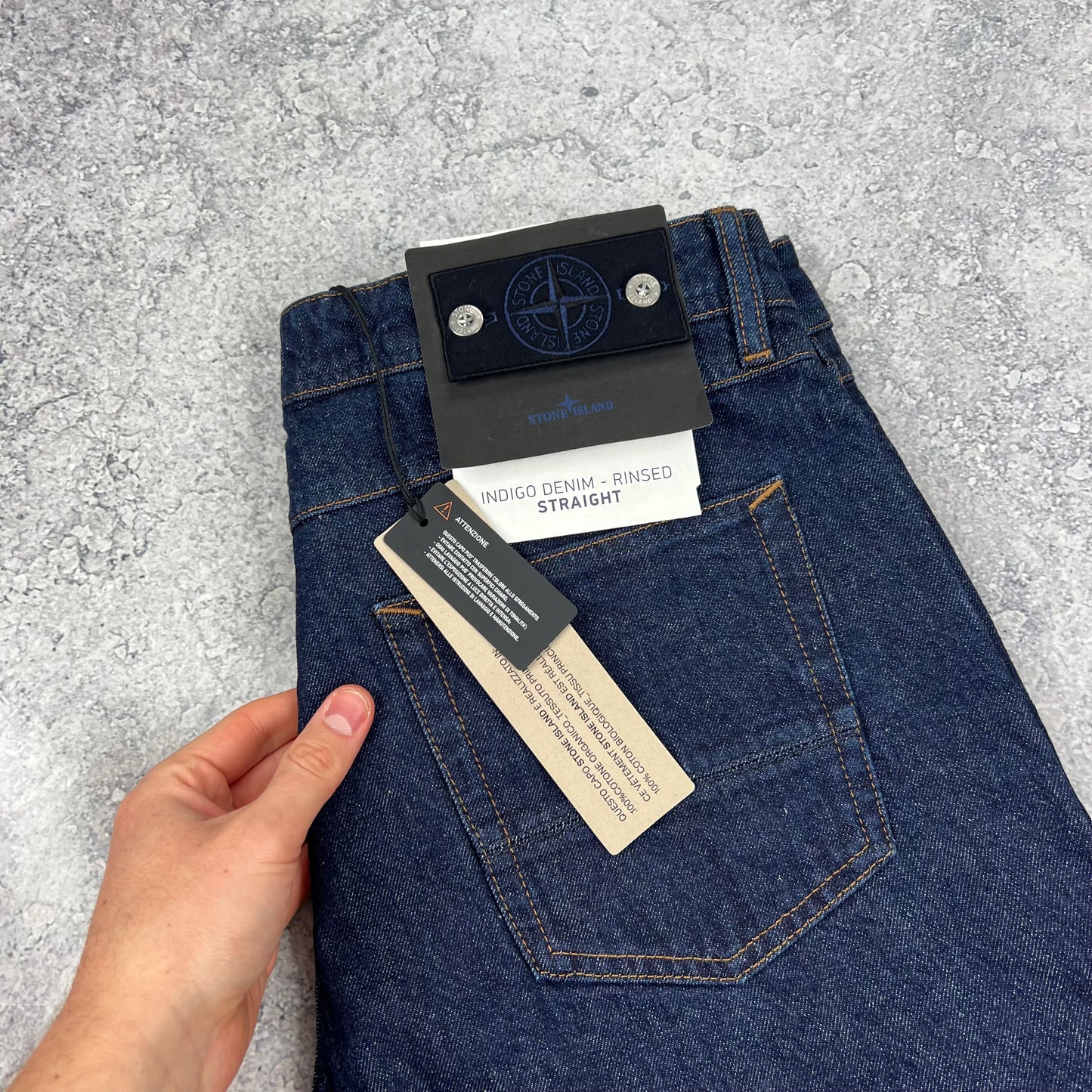 Stone Island Blue Denim Straight Jeans BNWT