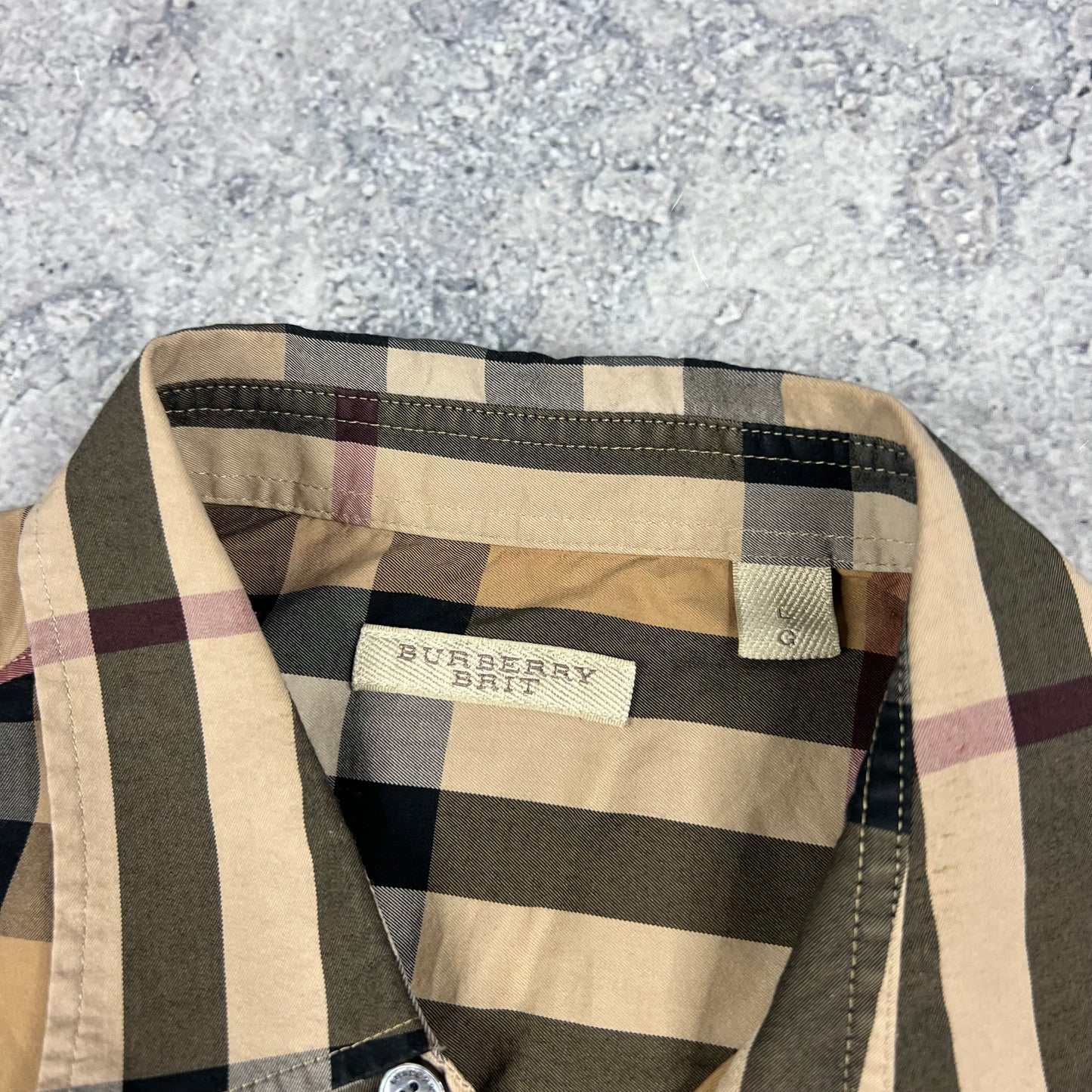 Burberry Novacheck Shirt Large 22”