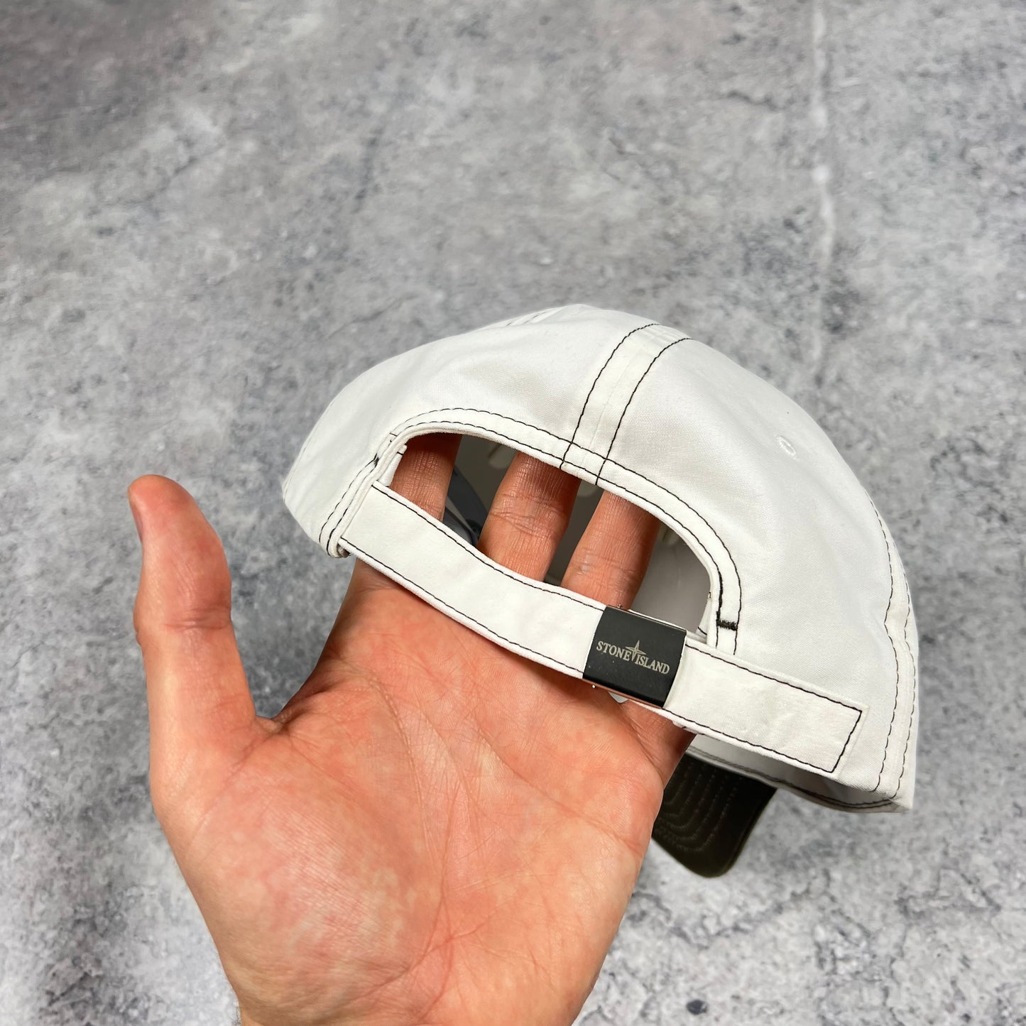 Stone Island Khaki/White Cap BNWT