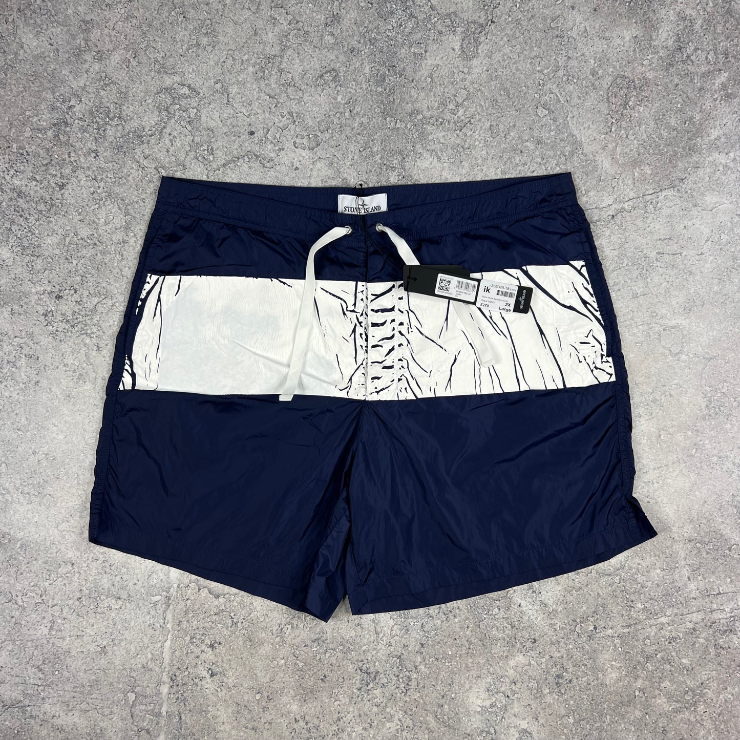 Stone Island Navy Marina Nylon Swimshorts XXL 38-40” BNWT