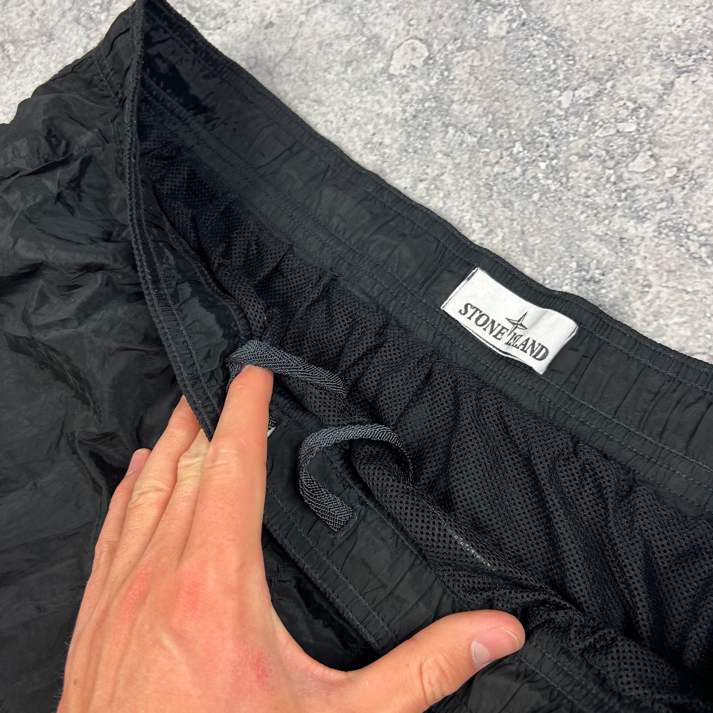 Stone Island Black Nylon Metal Swimshorts XXL W36-38