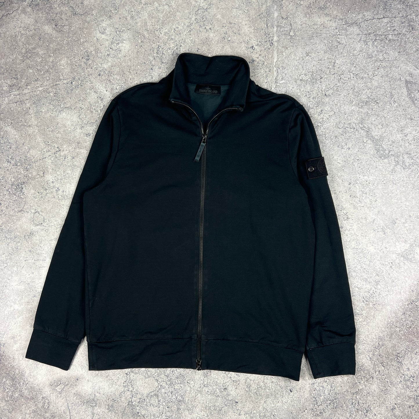 Stone Island Black Ghost Full Zip Sweatshirt XXL 23.75”