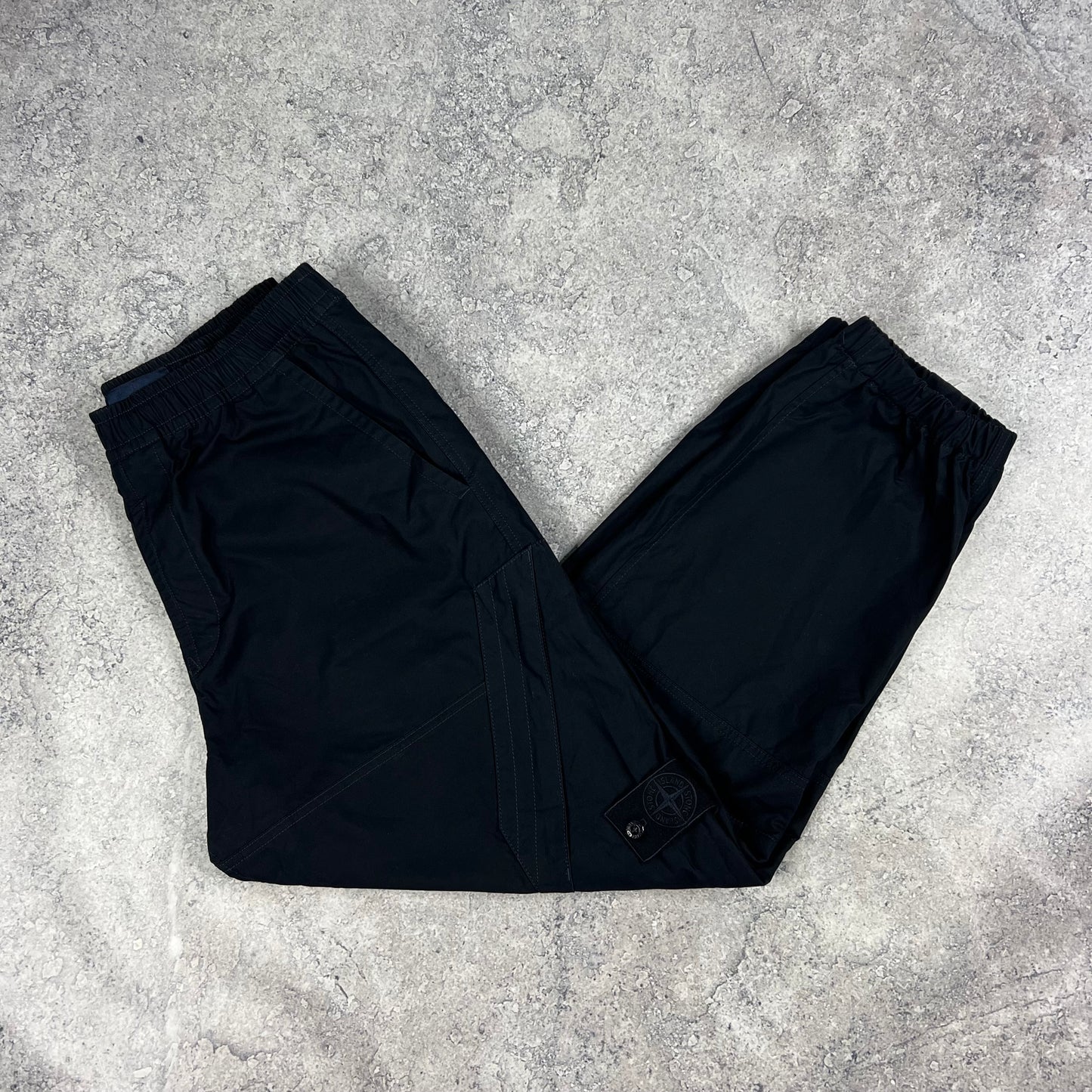 Stone Island Navy Ghost Ventile Cuffed Loose Cargo Trousers W32”