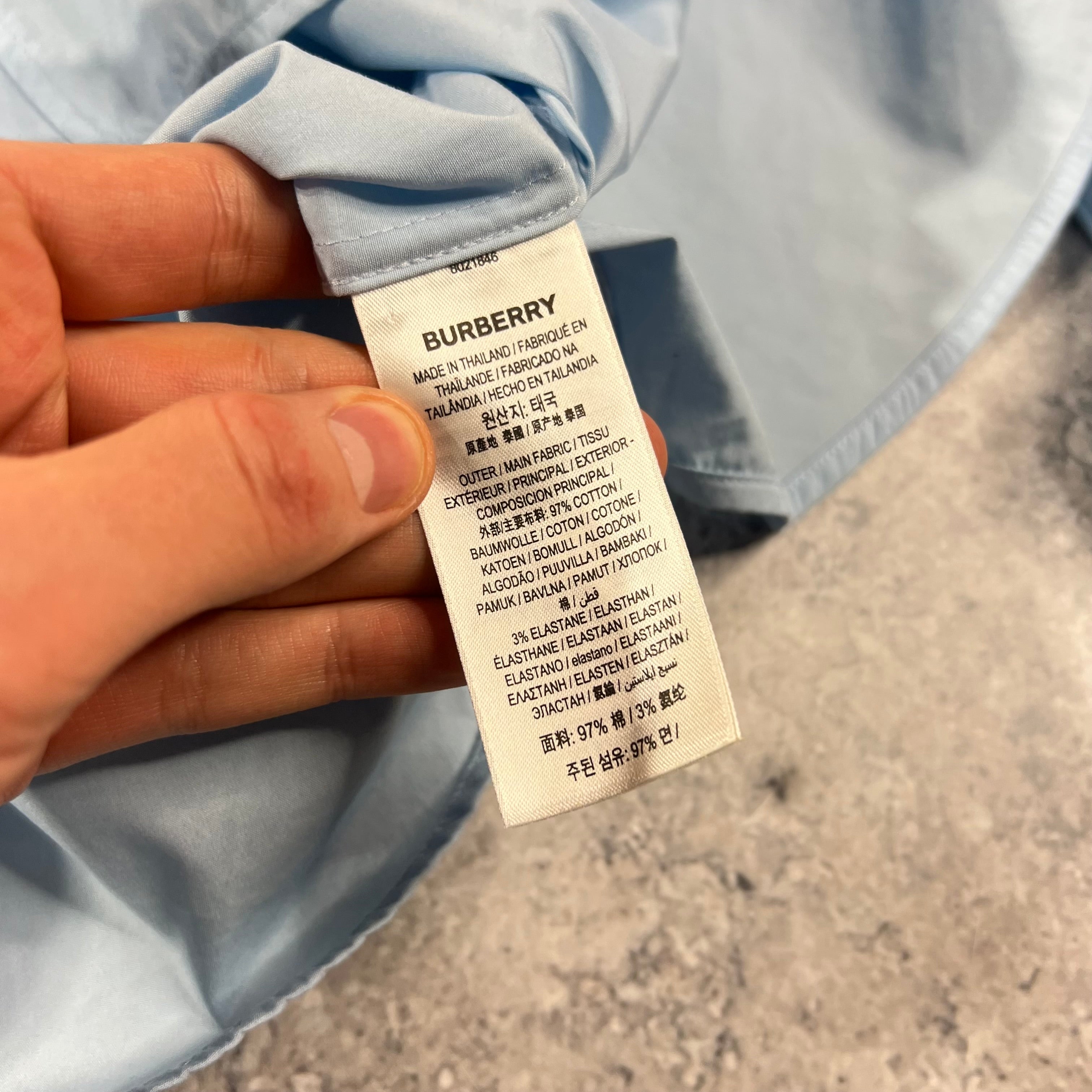 Burberry Light Blue Shirt Small 20 Wynns Wardrobe