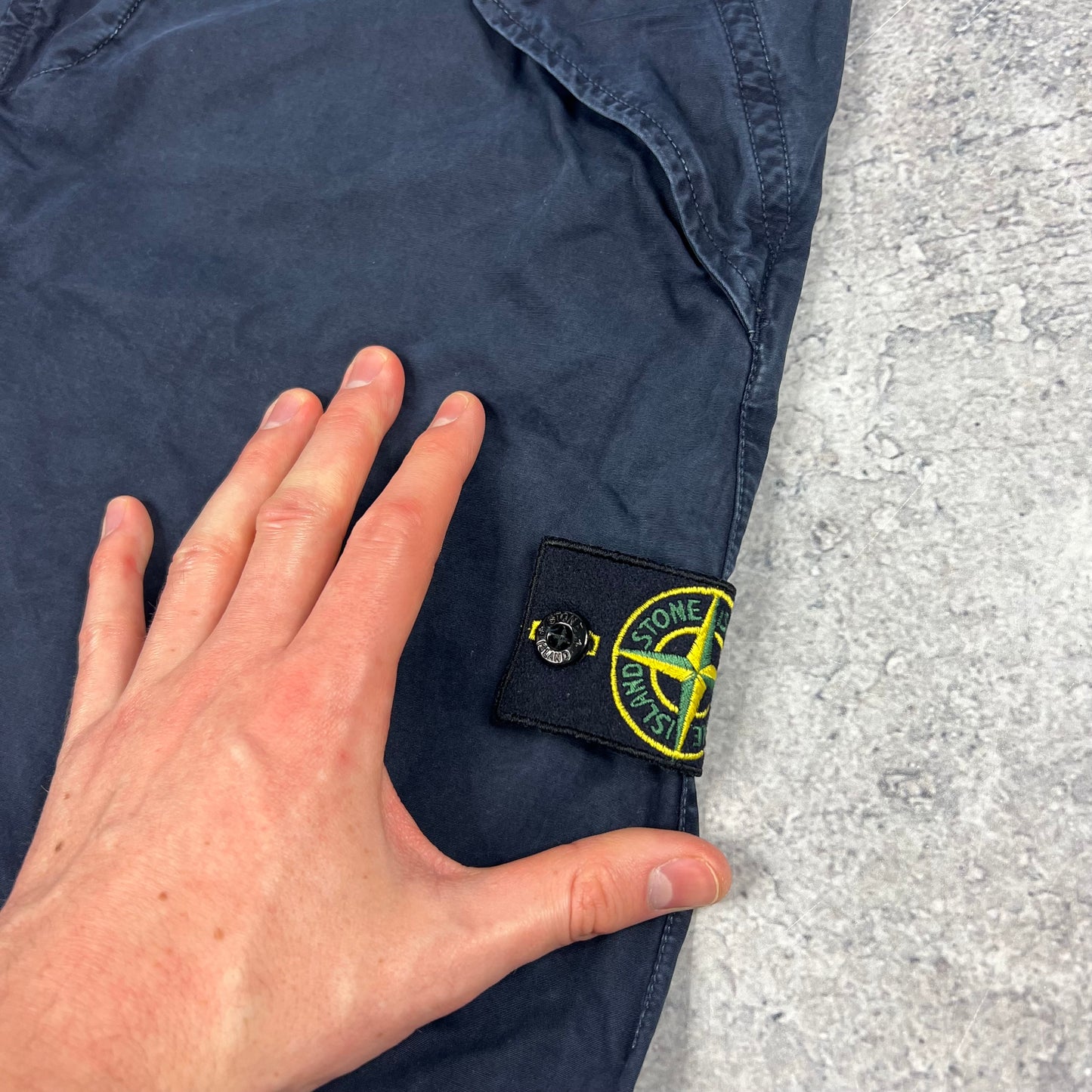 Stone Island Navy Cargo Shorts W32”