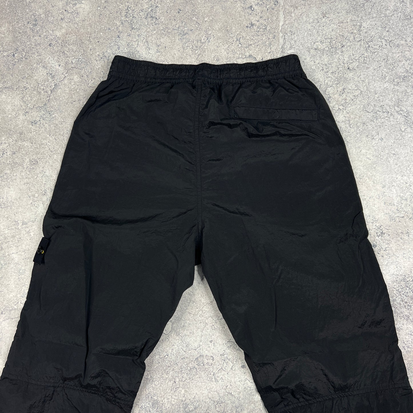 Stone Island Navy Nylon Metal Cargo Trousers W30”
