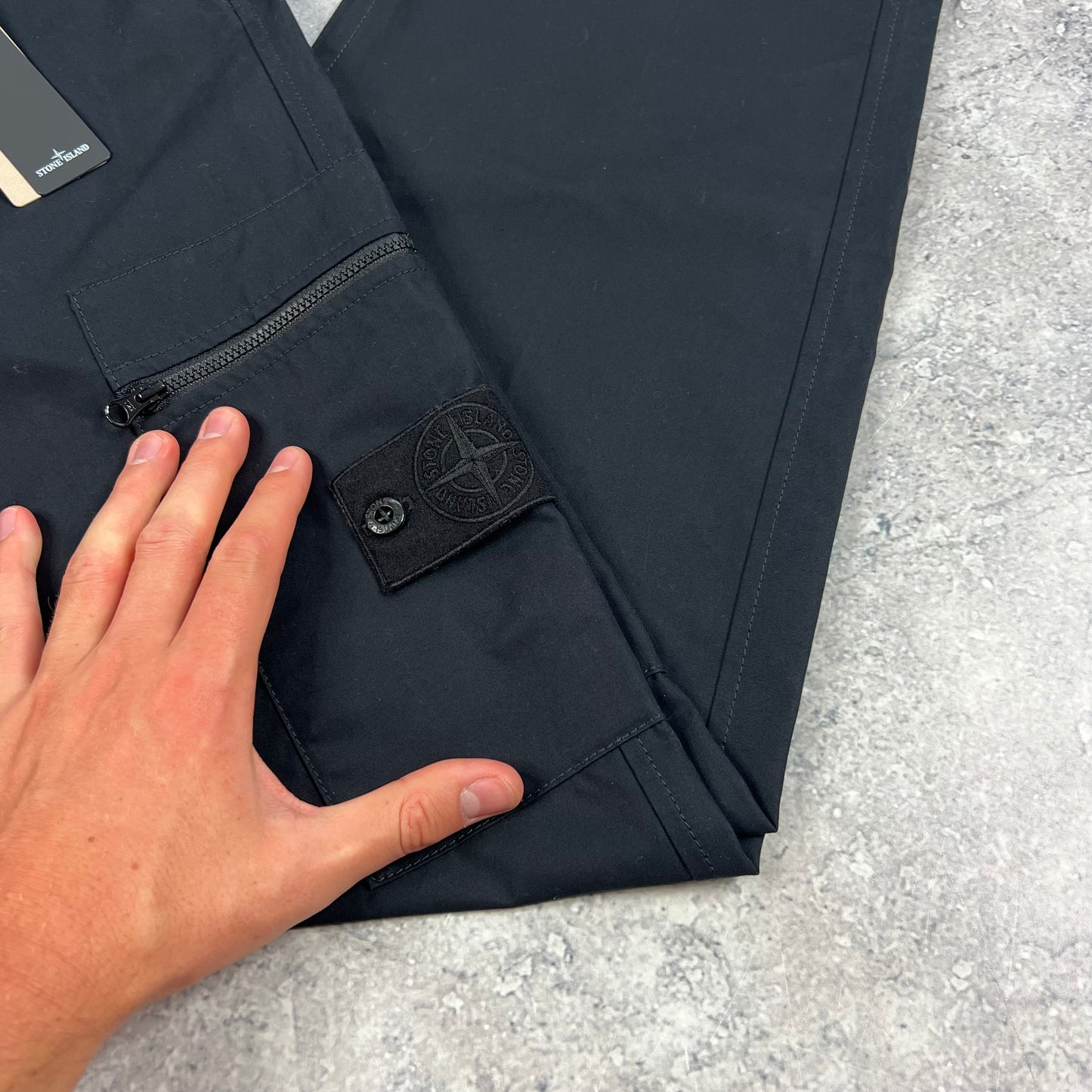 Stone Island Black Ghost Ventile Cargo Trousers W33-34” BNWT