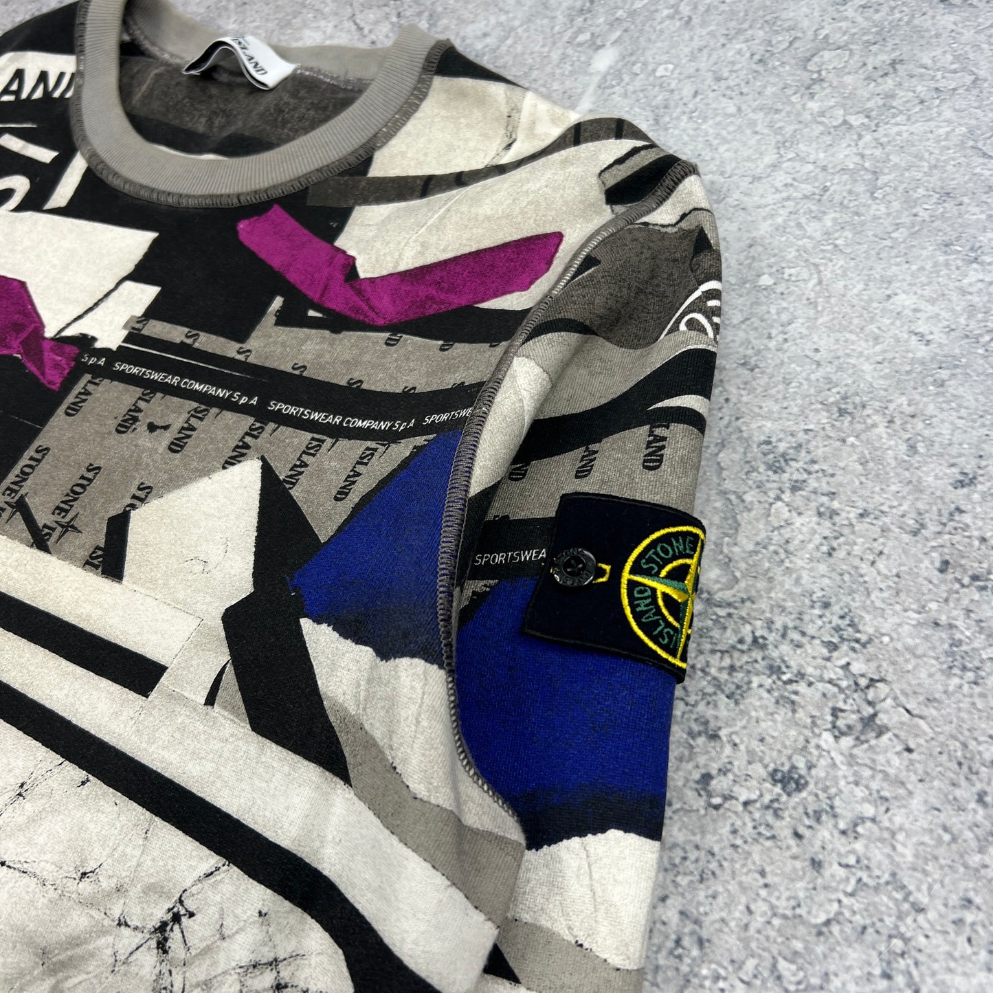 Stone Island Multi Logo Sweatshirt Large 23.5”