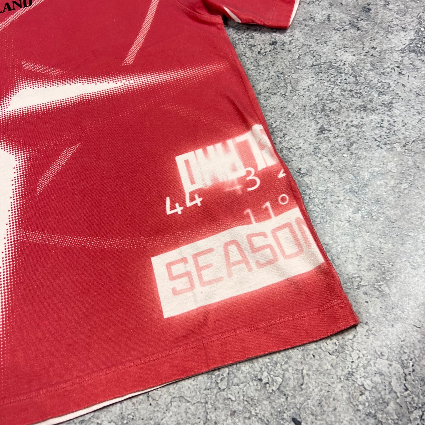 Stone Island Pink Y2K Logo T-Shirt Large 23.75”