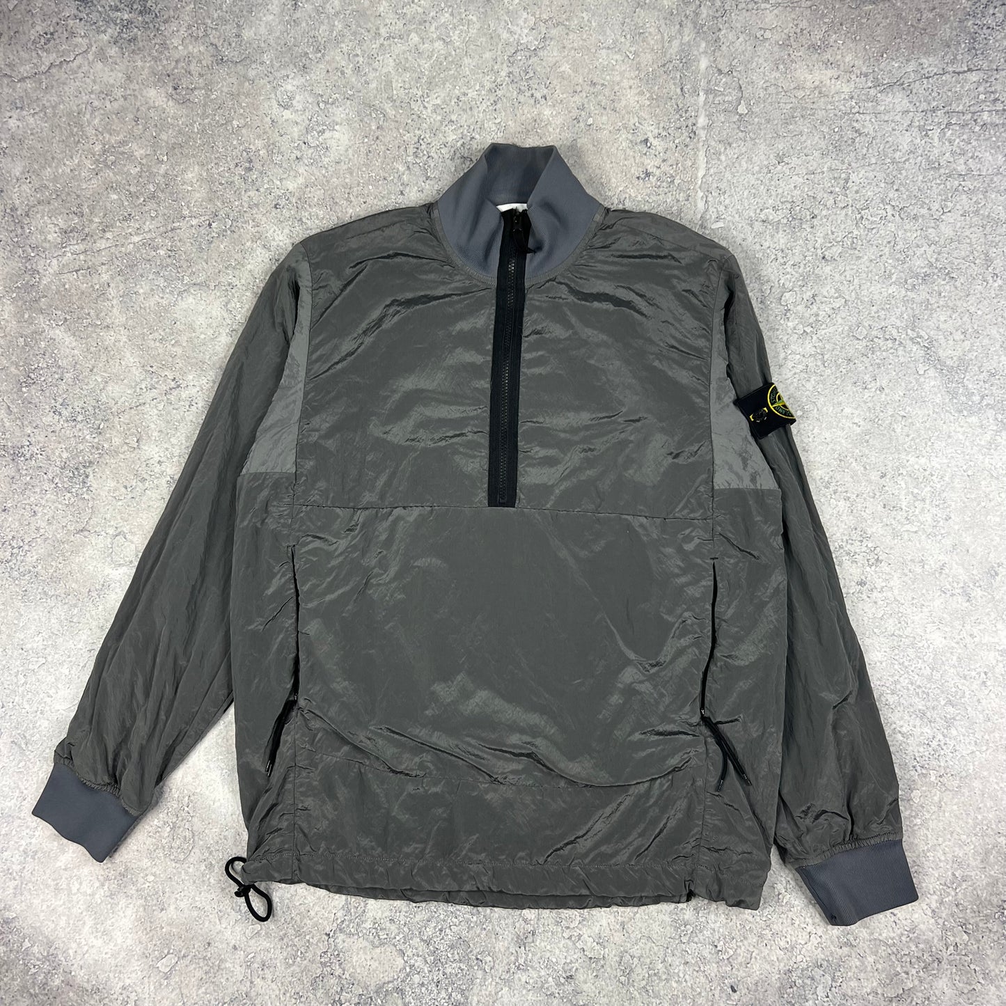 Stone Island Grey Nylon Metal Pullover Medium 22.5”