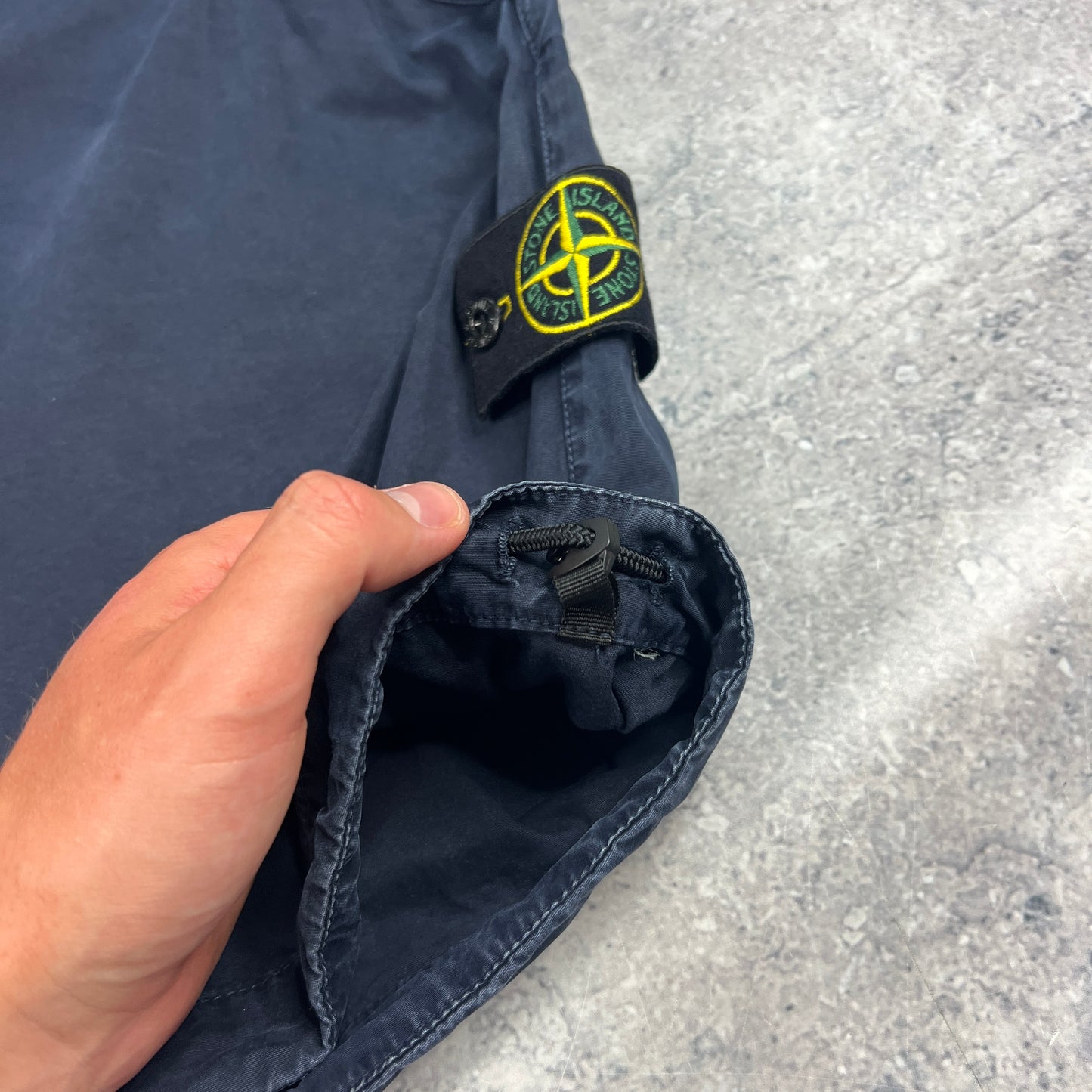 Stone Island Navy Cargo Shorts W36”