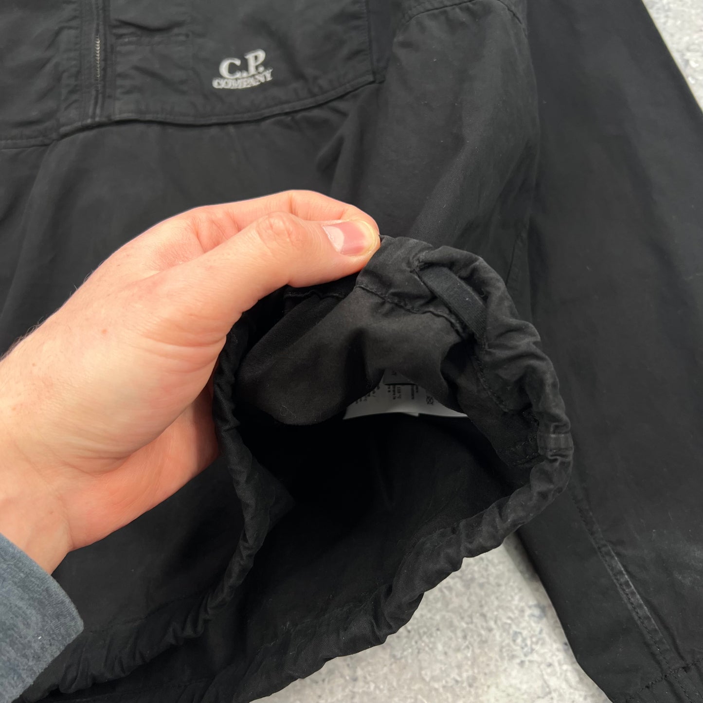 CP Company Black Cotton Smock Small 21” BNWT