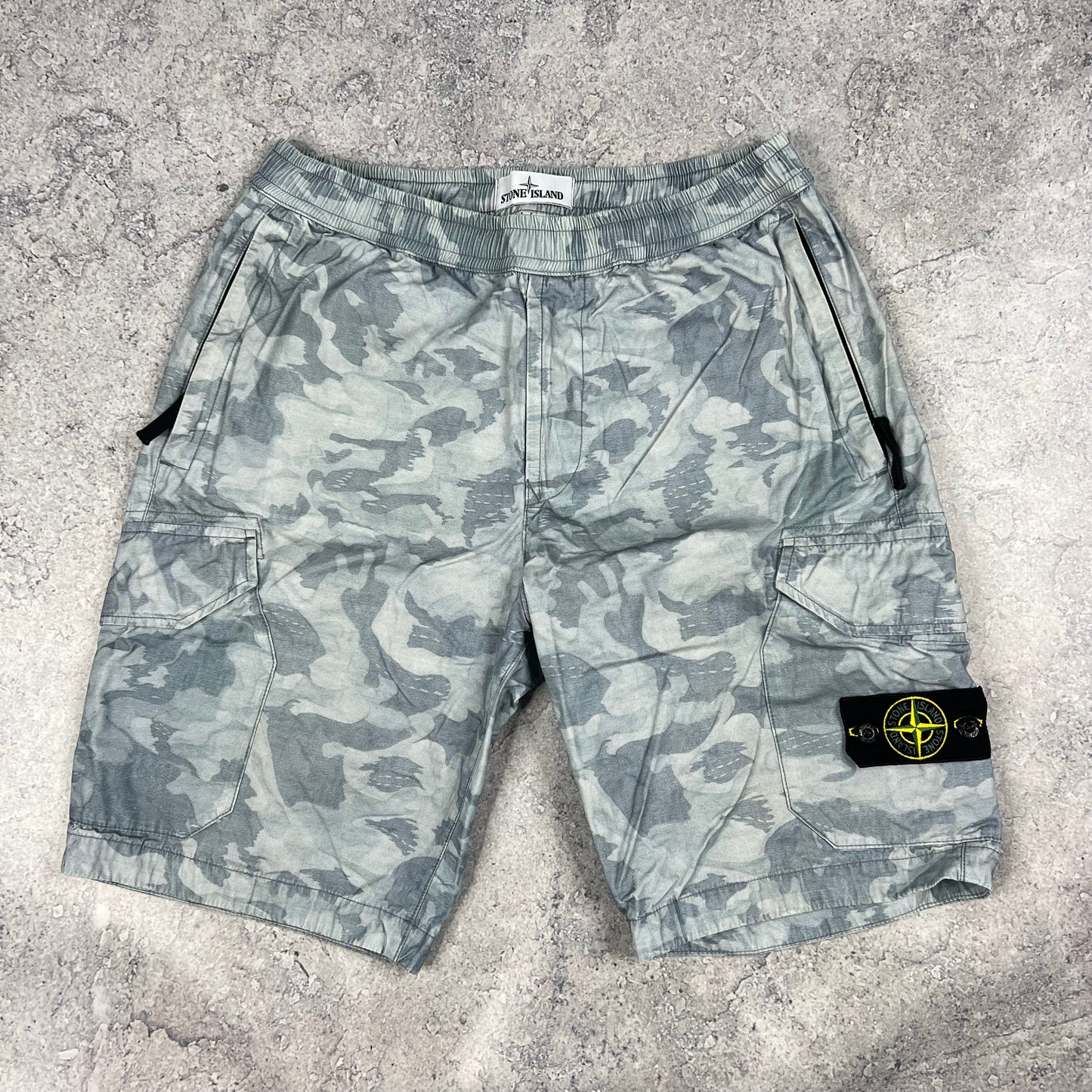 Stone Island Dove Camo Cargo Shorts W30”