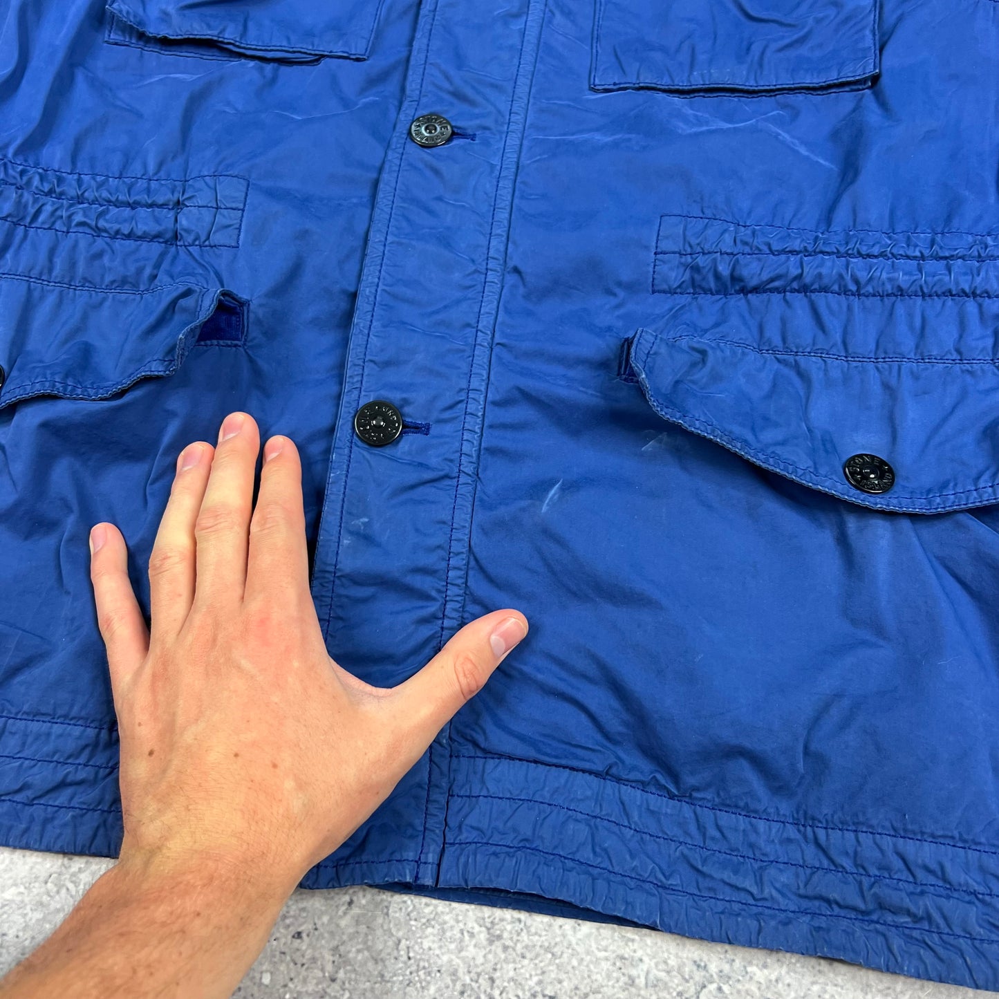 Stone Island Blue David Light TC Jacket XL 23”