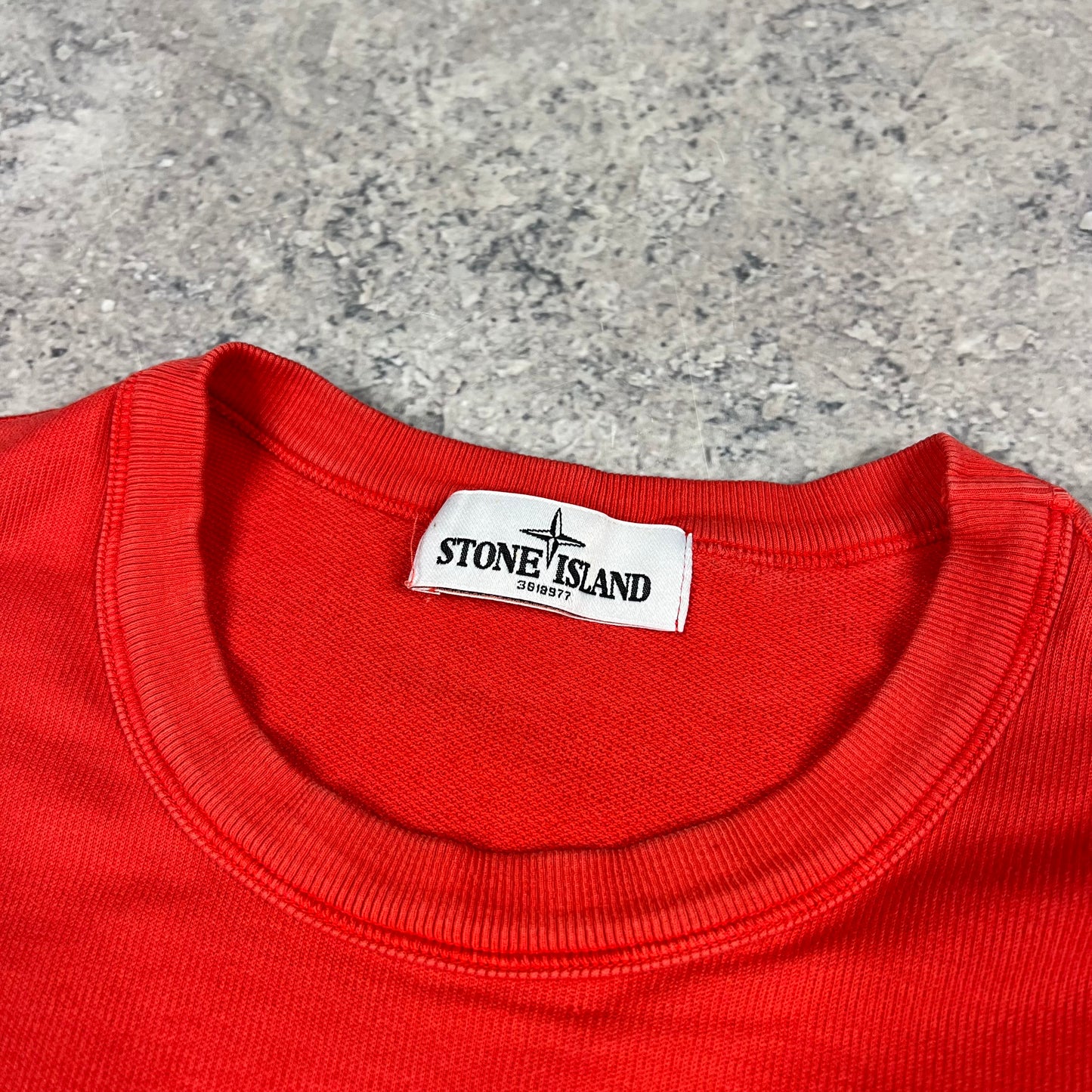 Stone Island Red Sweatshirt Large 21.5”