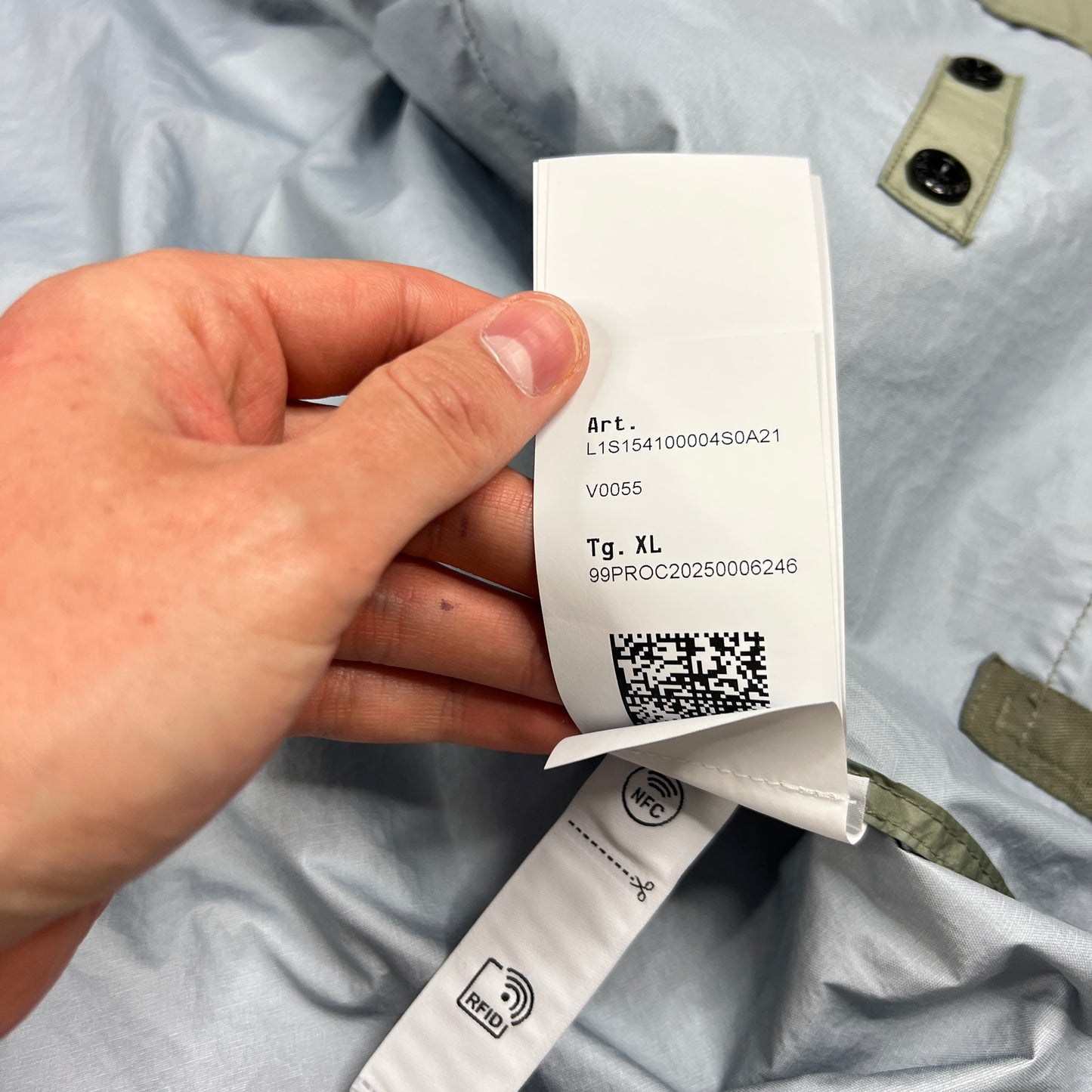 Stone Island Green Membrana Jacket XL 25.75” BNWT