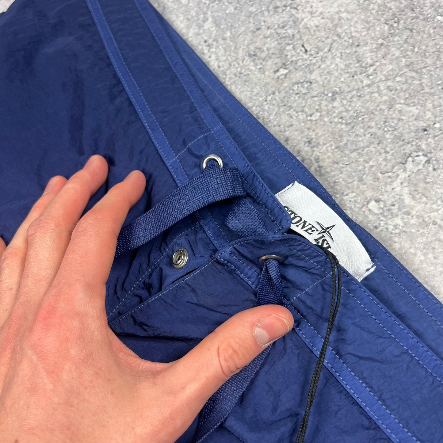 Stone Island Marina Navy Nylon Metal Swimshorts Large 36” BNWT