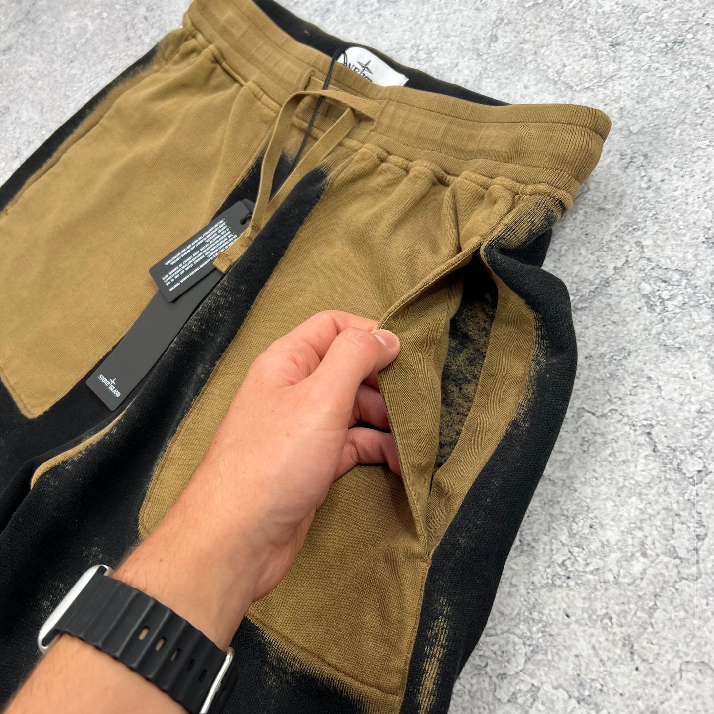 Stone Island Hand Sprayed Jogger Shorts BNWT