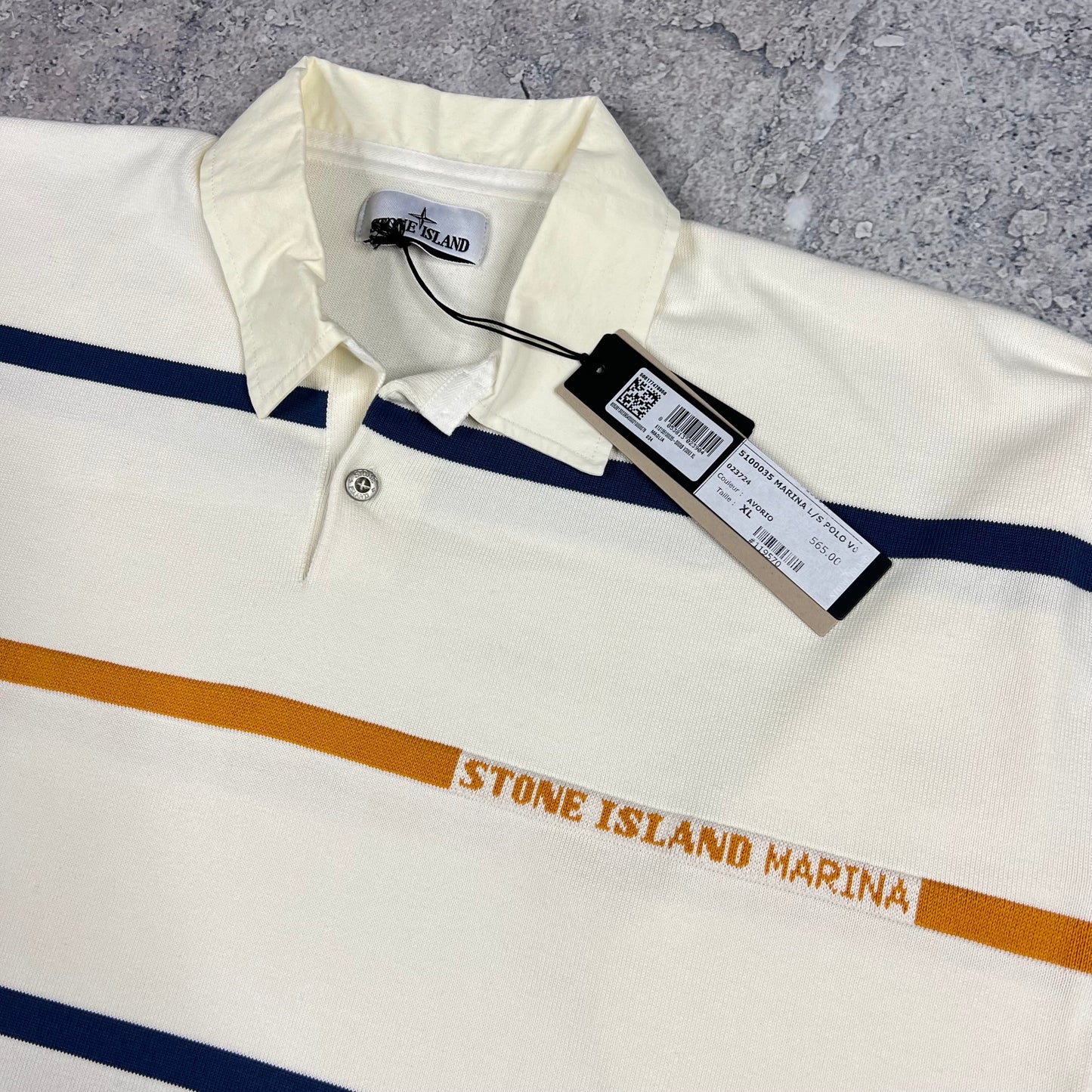 Stone Island Marina Rugby Knit Polo Shirt XL 25” BNWT