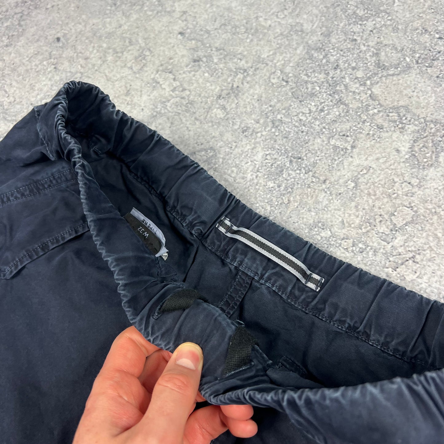 Stone Island Navy Cargo Shorts W32”