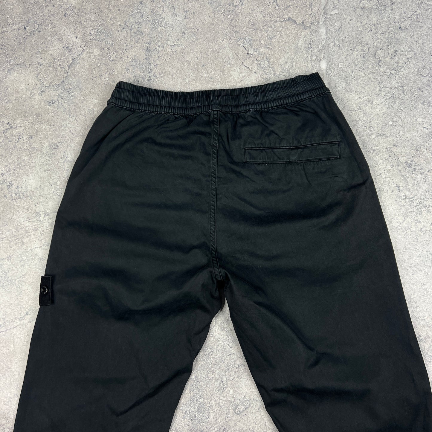 Stone Island Black Ghost Cuffed Cargo Trousers W30”
