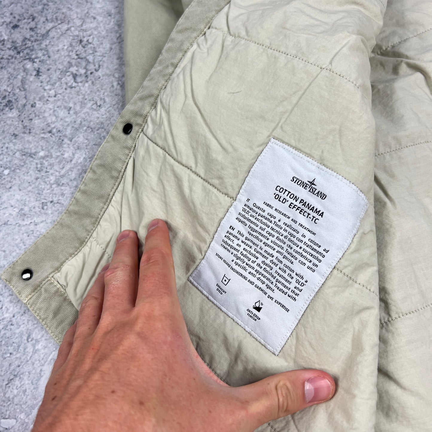 Stone Island Cotton Panama ‘Old Effect’ Jacket Medium 24.5” BNWT