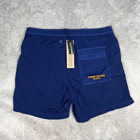 Stone Island Marina Navy Nylon Metal Swimshorts Large 36” BNWT
